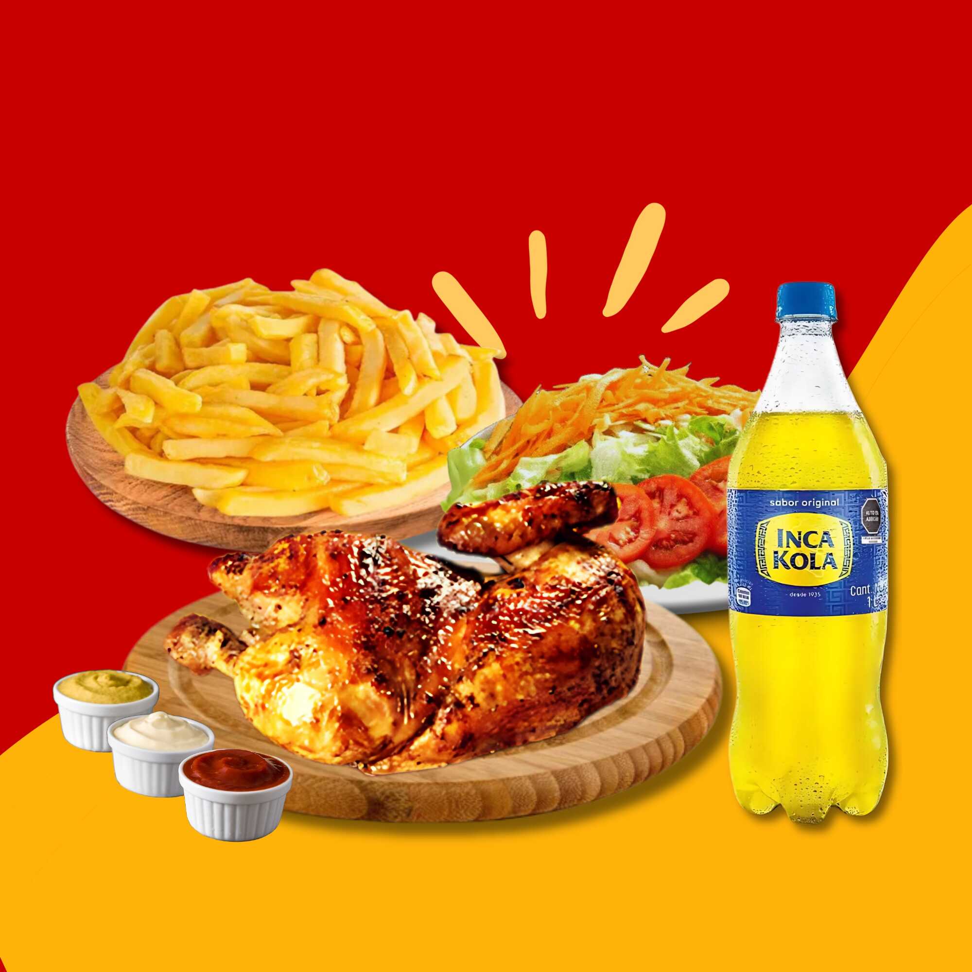 1/2 Pollo +Inca Kola 1L