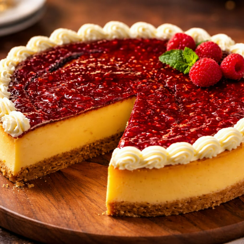 Rebanada Cheesecake de Frambuesa