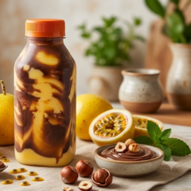 Batida de maracujá da fruta super cremosa com NUTELLA, bem gelada e ultra refrescante. O sabor único da fruta na garrafa perfeita para o seu momento!
300 ml