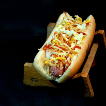 Hot Dog Pollo a la plancha Pan Artesanal Grande