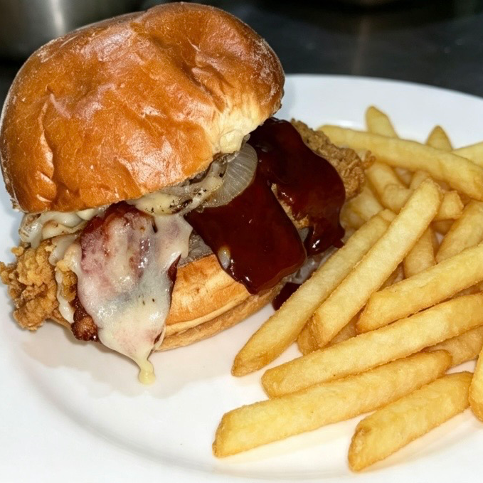 Hamburguesa BBQ Chiken