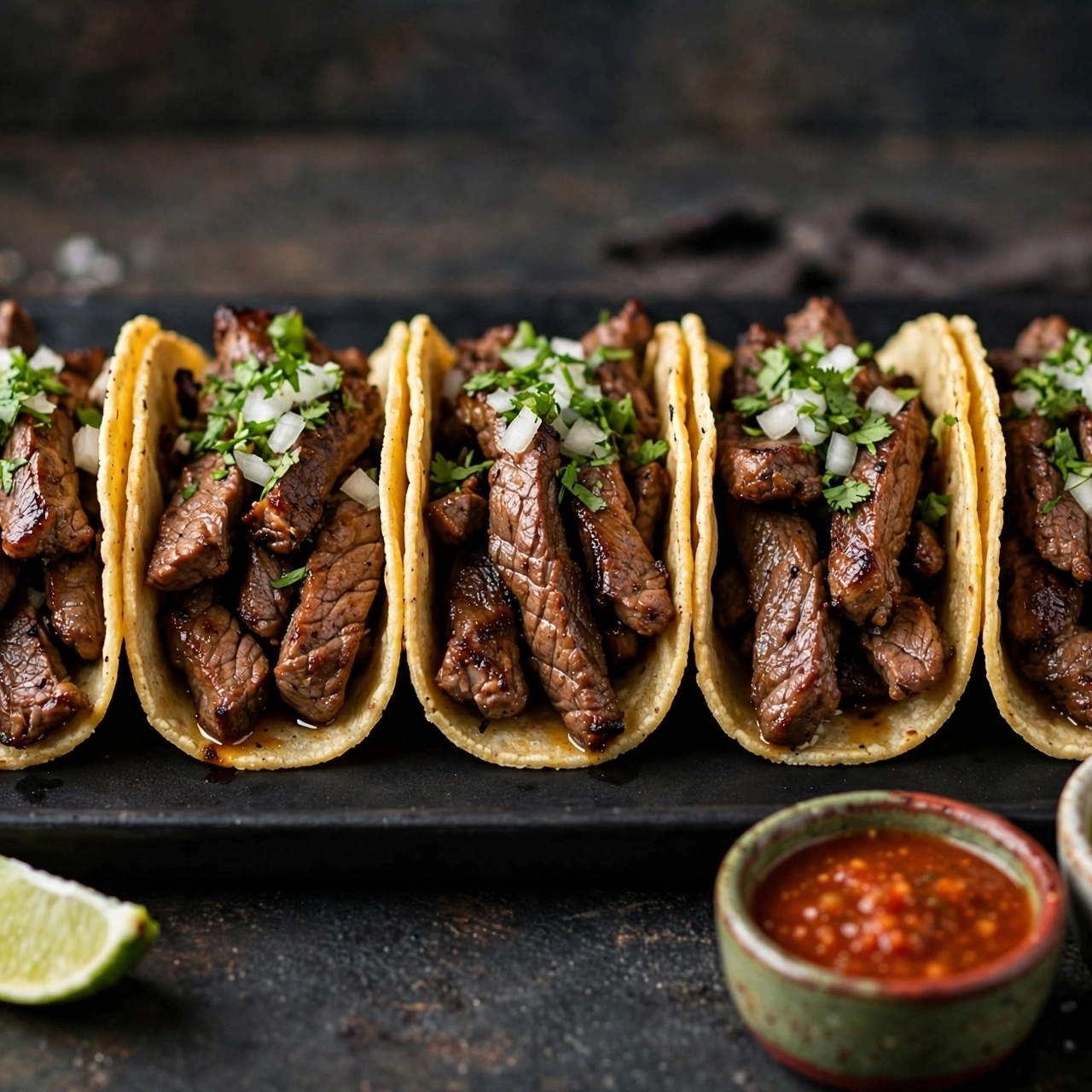 Orden 5 Tacos Arrachera