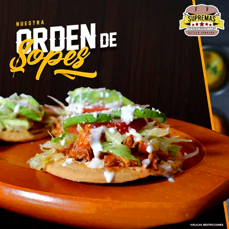 Orden de Sopes + Bebida (Jamaica o Té)