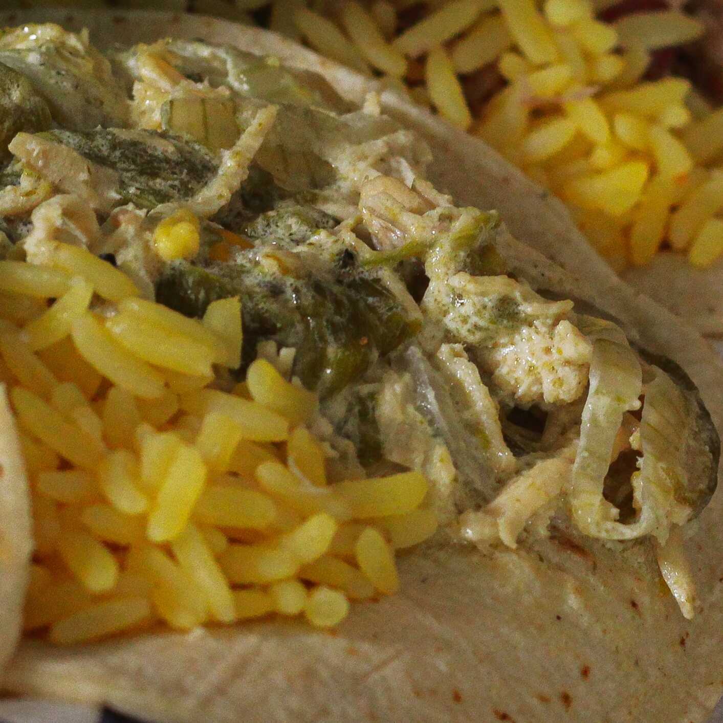 Taco de Pollo en Rajas