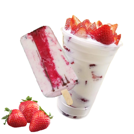 Fresas Naturales Frescas Con Paleta