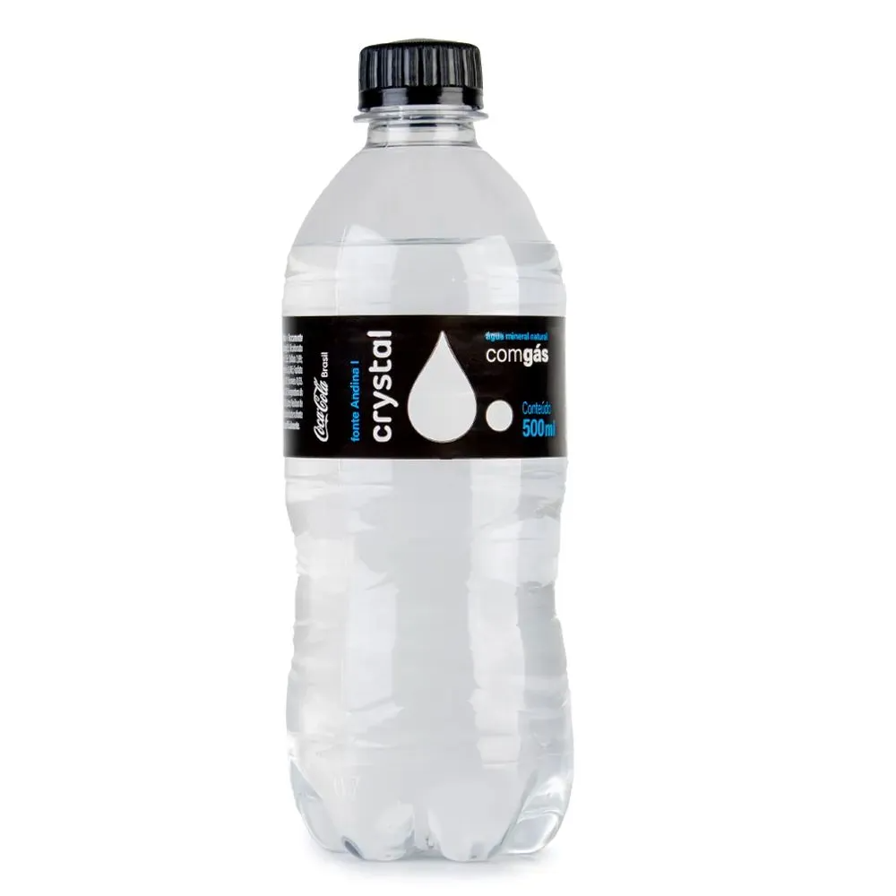 Garrafa d' água mineral com gás 500ml