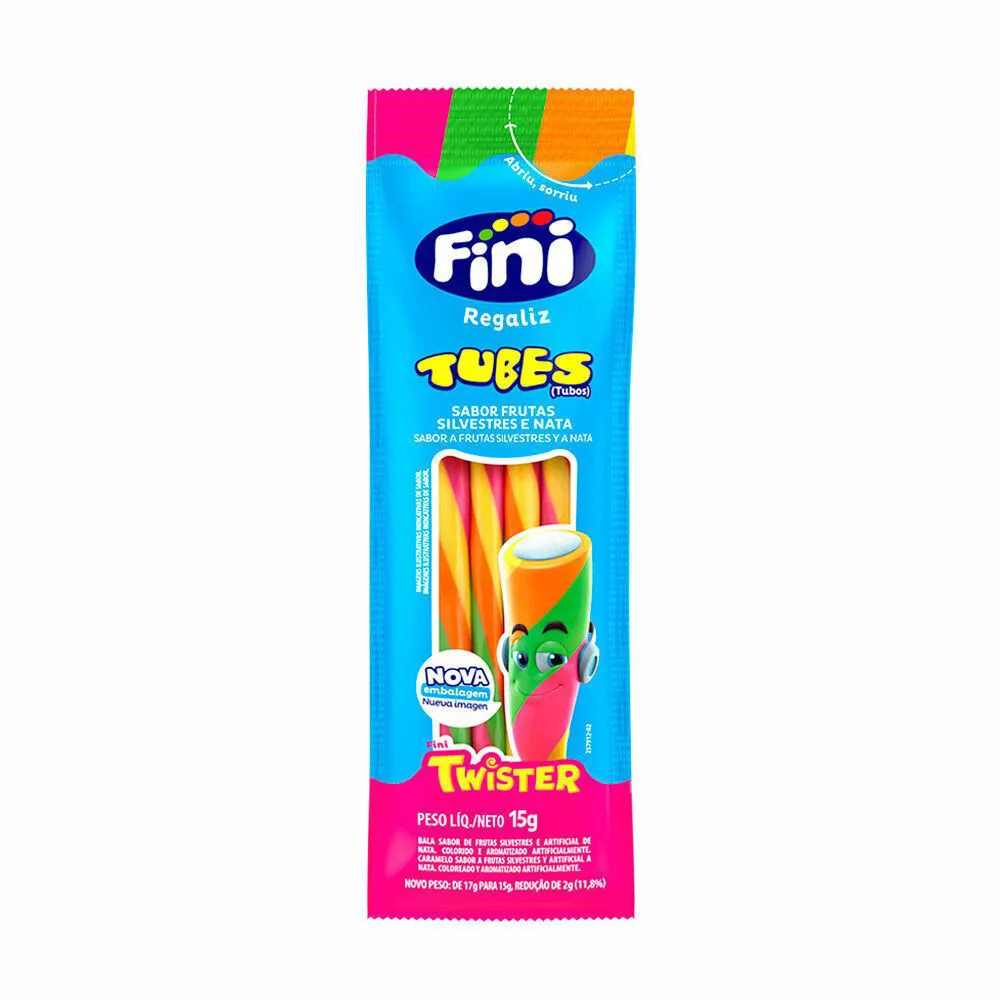 Balas de gelatina Fini original de frutas silvestres e nata - 15g