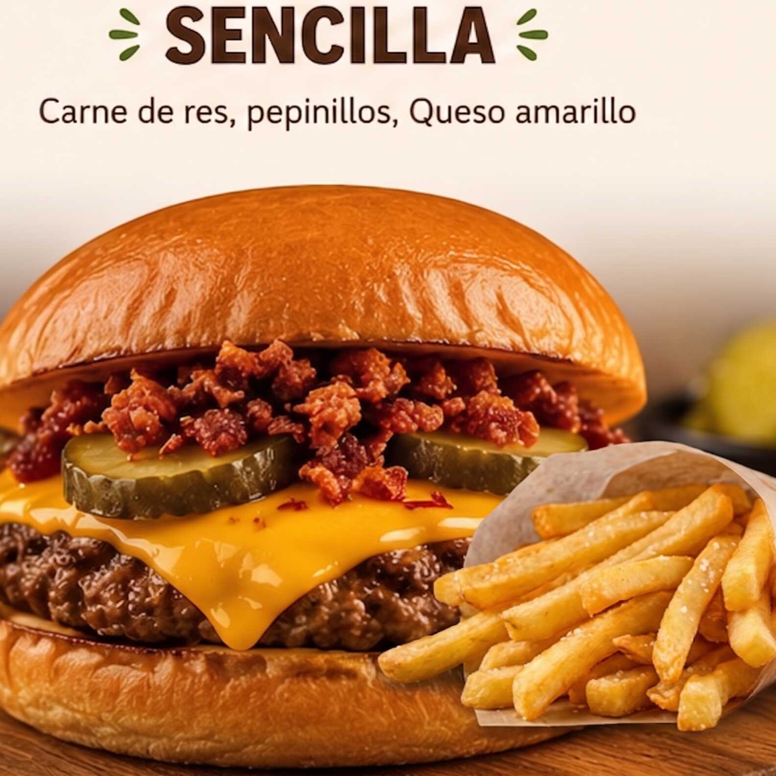 Hamburguesa con Papas