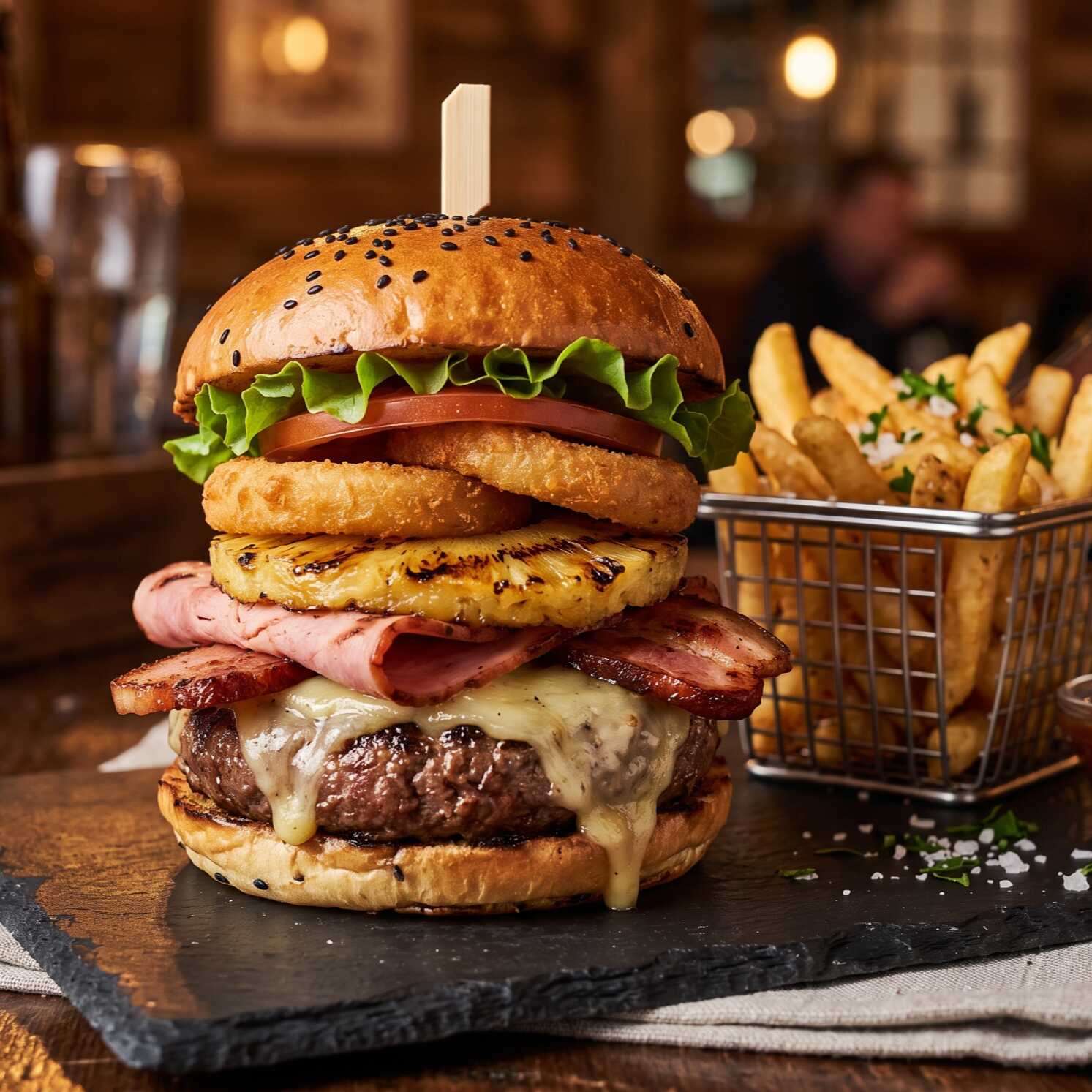 Hamburguesa Hawaiana