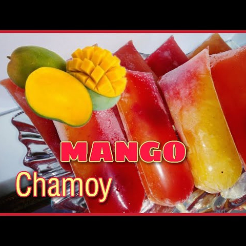 Hielido de mango con chamoy