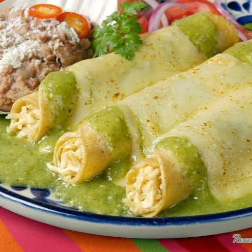 Enchiladas Suizas de Pollo