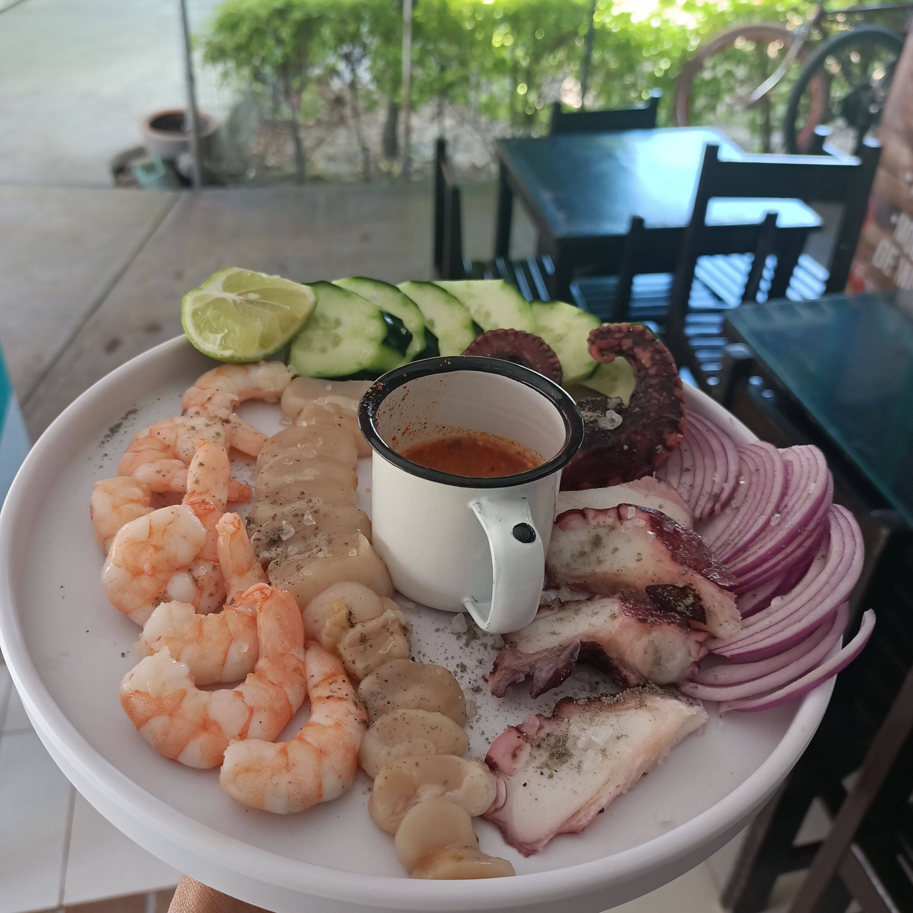 Tiraditos de mariscos