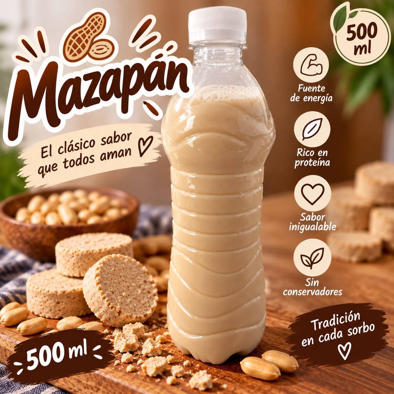 Agua natural de Mazapan