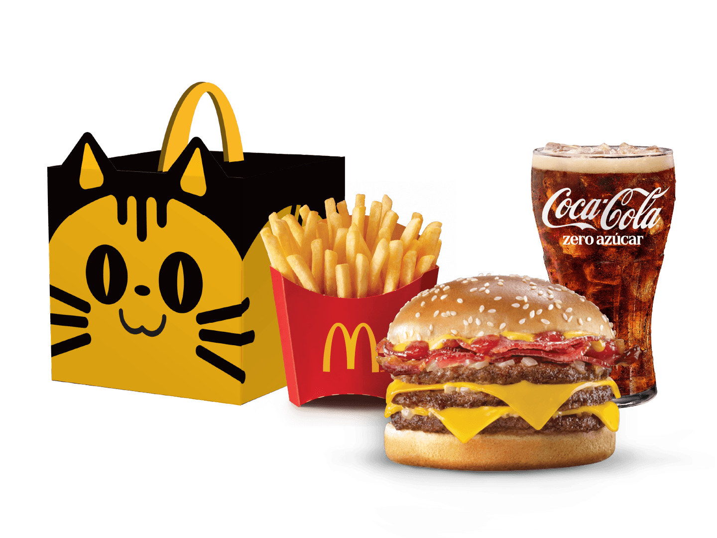 McCombo® Triple con Bacon y una (1) Kitty Box