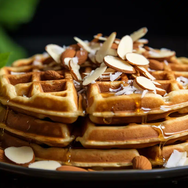 Waffle con Almendra