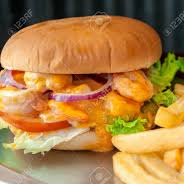 Hamburguesa de Camarones