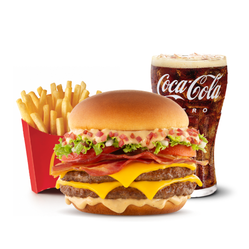 McCombo Mediano Tasty Turbo Bacon 2 Carnes