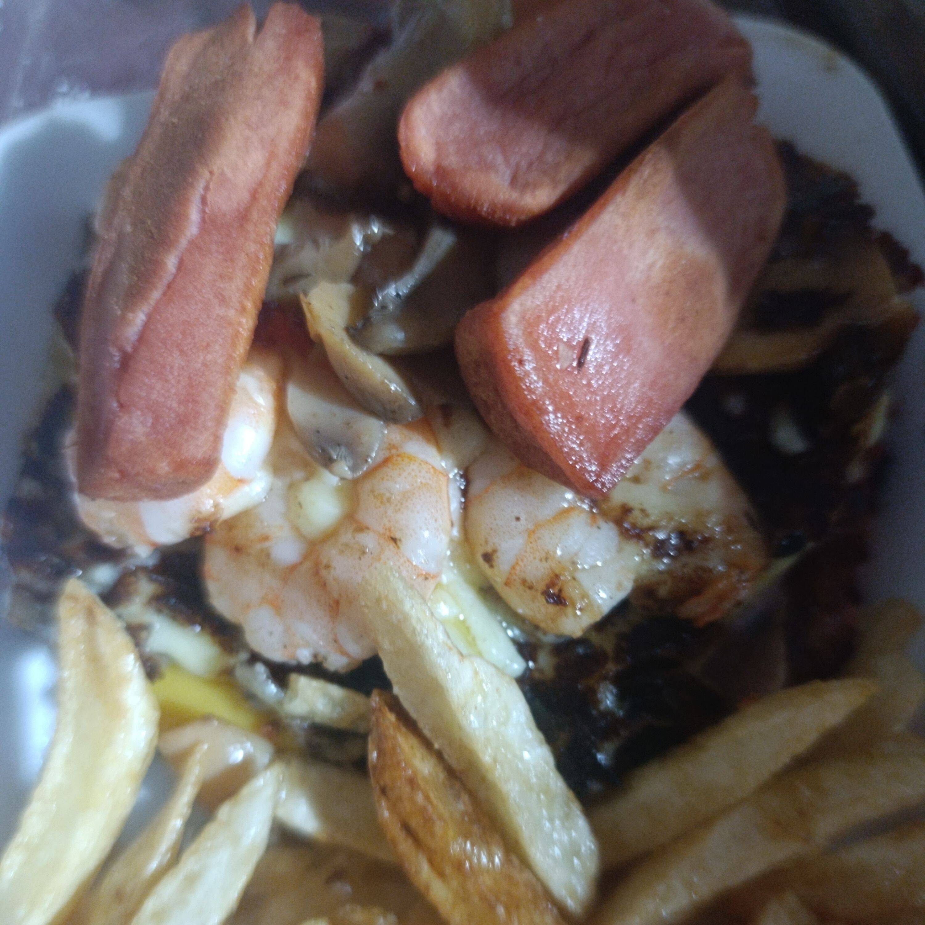 Hamburguesa de Pompon Mar con Papas