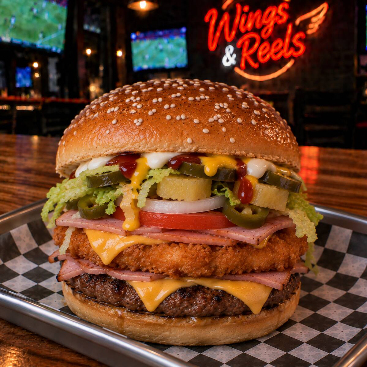 HAMBURGESA CARNE DOBLE SABOR
