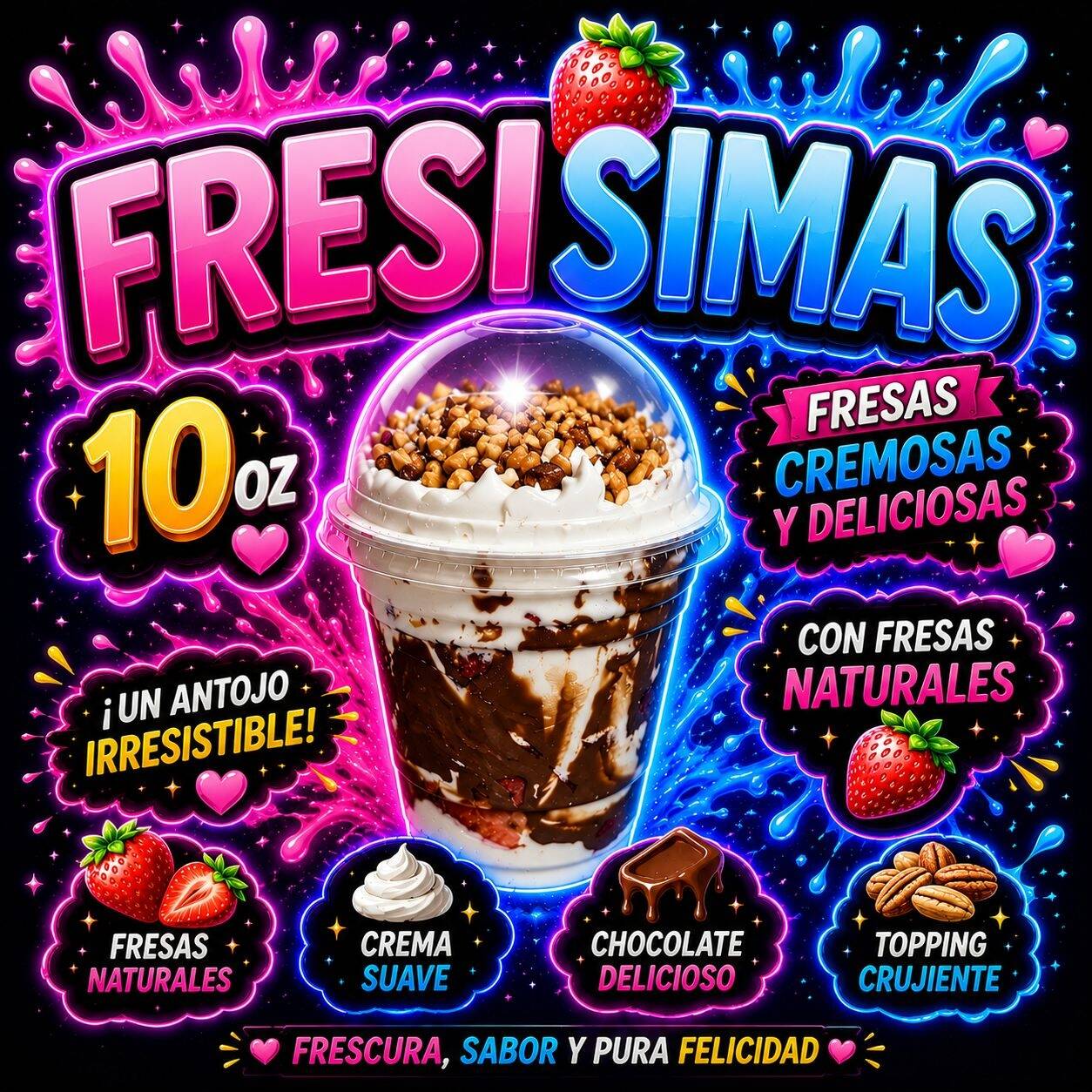 Fresas con Crema Chicas