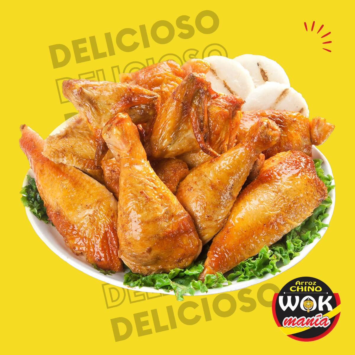 1 Pollo + 1 Acompañamiento