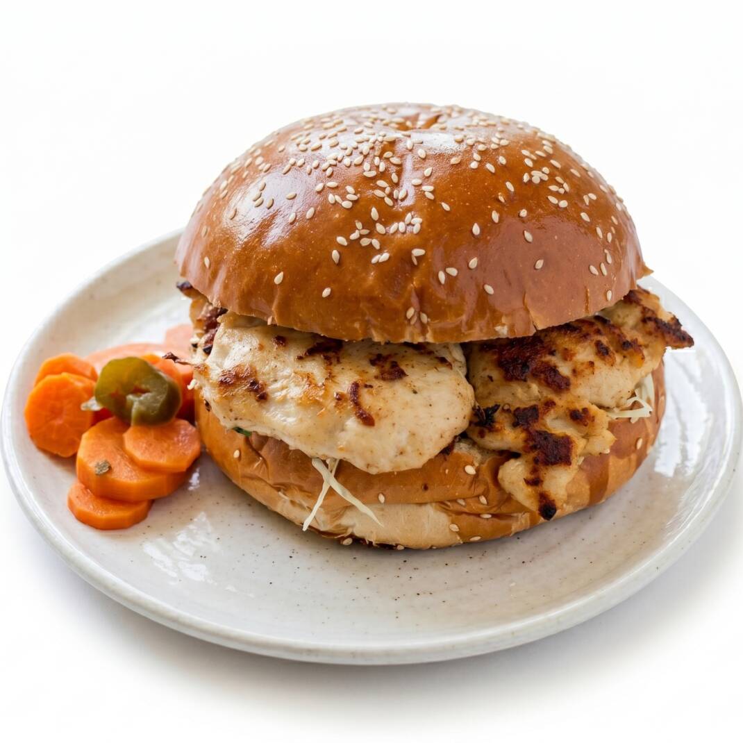 Torta Milanesa de Pollo Pan Margarita con Ajonjoli