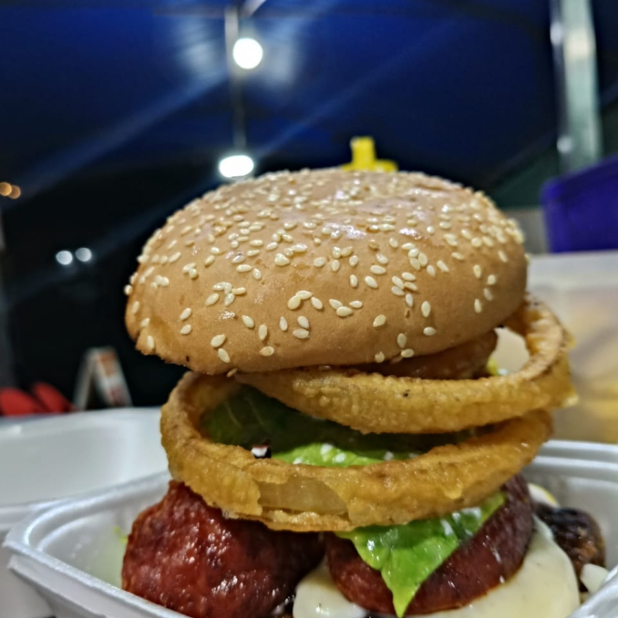 Hamburguesa Glotona con Papas