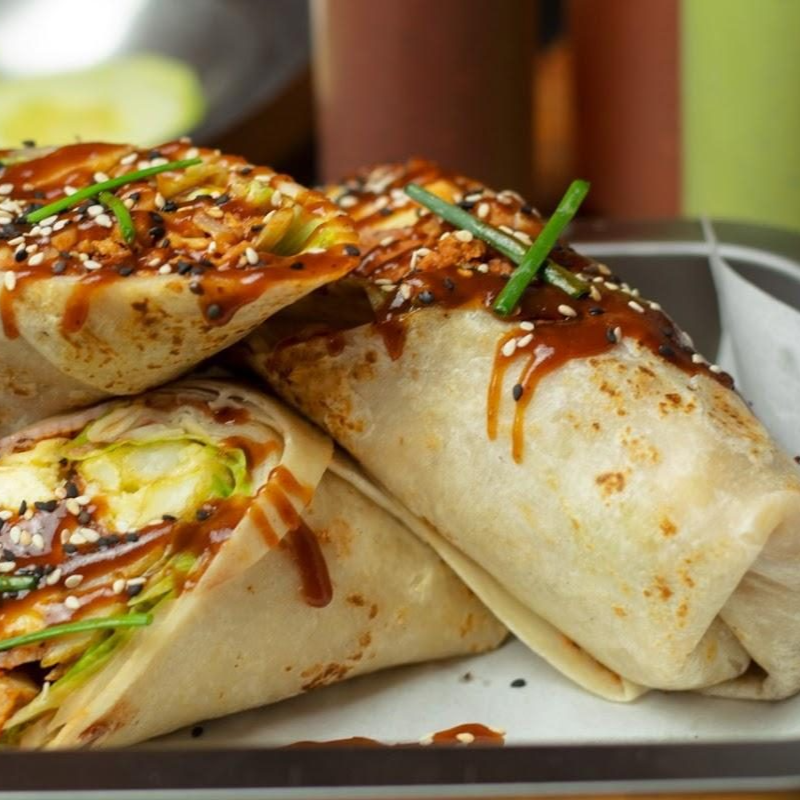 Burrito de chorizo argentino
