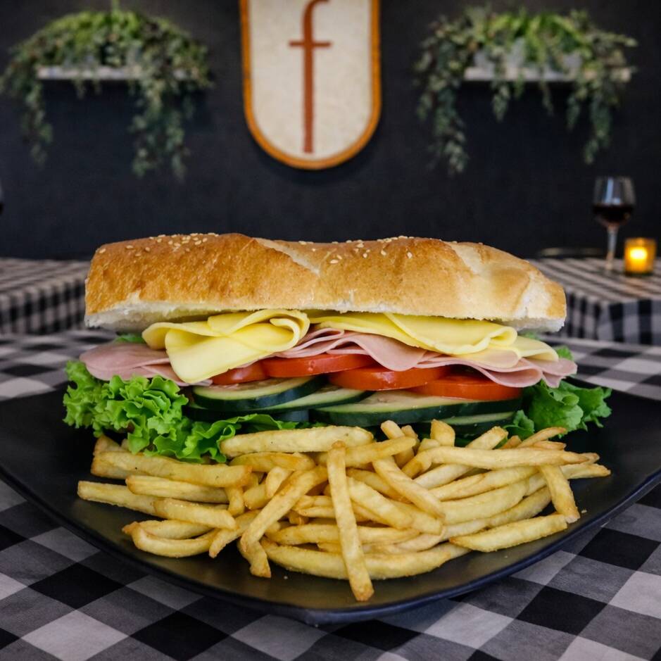 Baguette Jamón York con Mozzarella