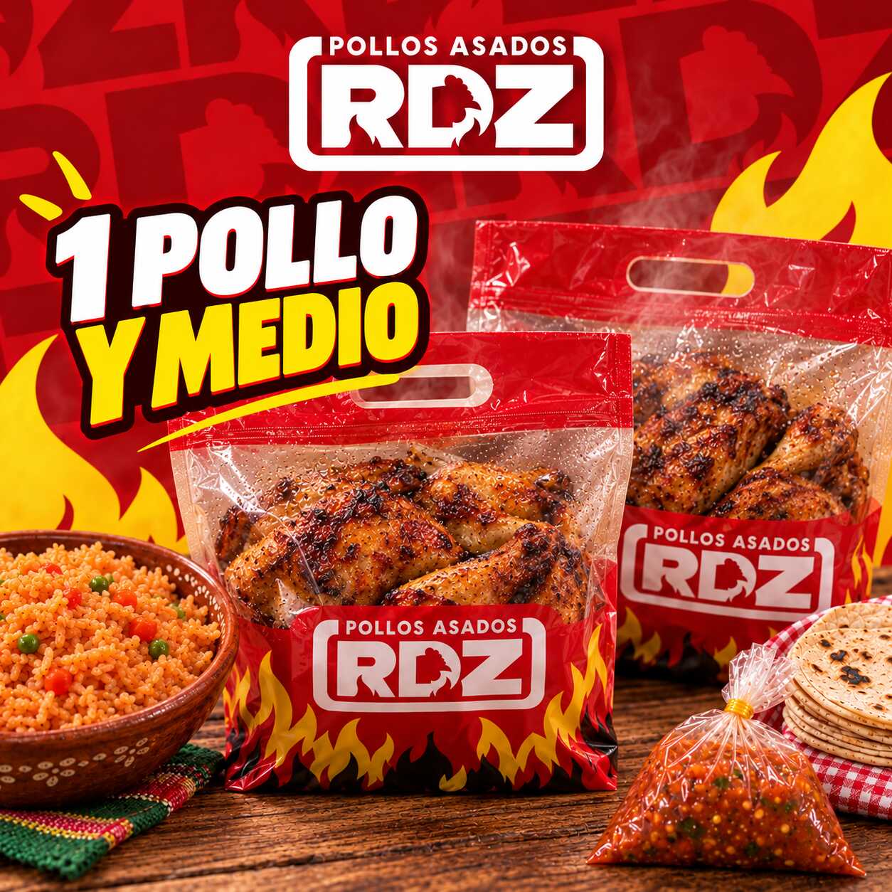 1 Pollo 1/2