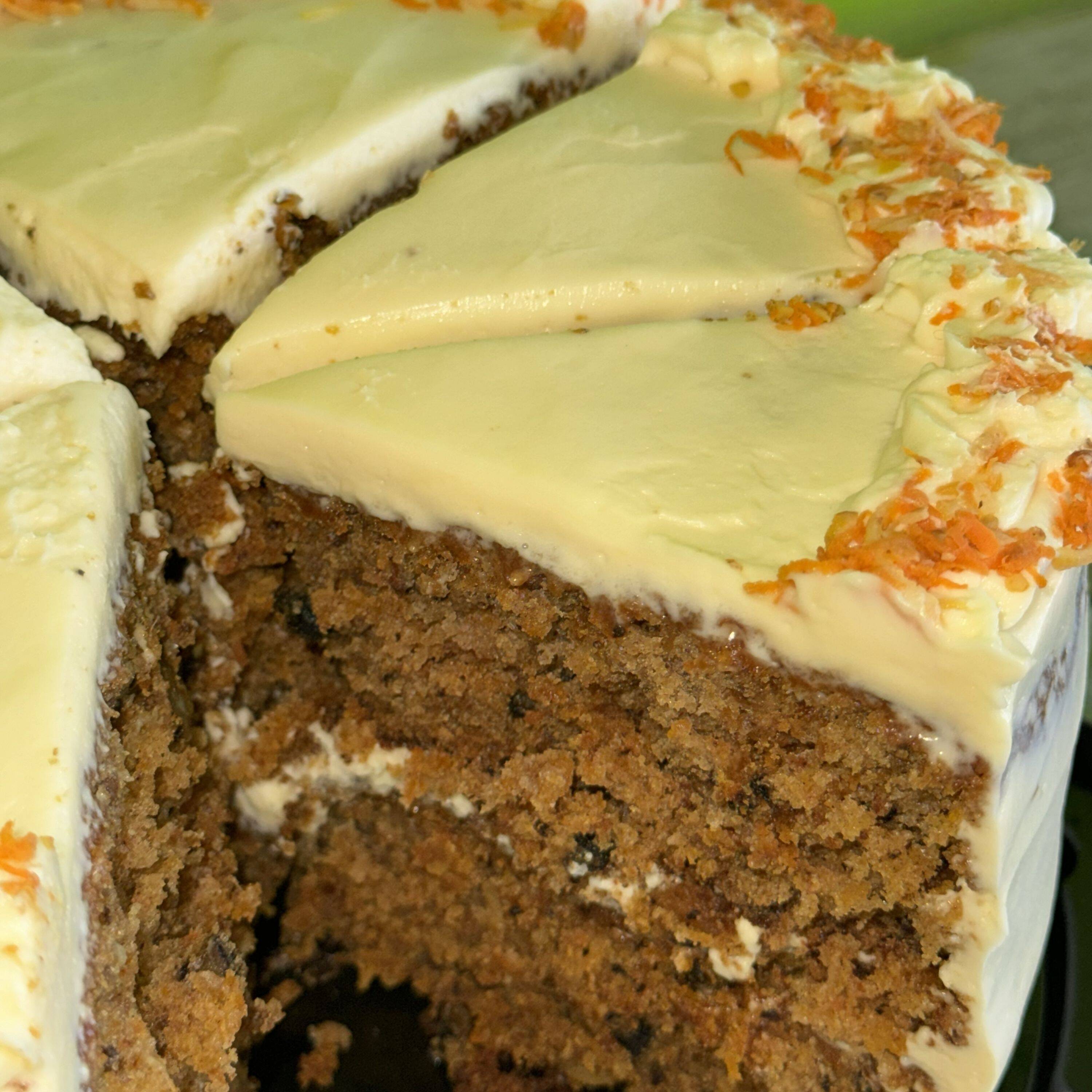 Rebanada de Pastel de Zanahoria