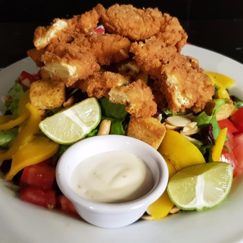 Ensalada con Pechuga Crujiente