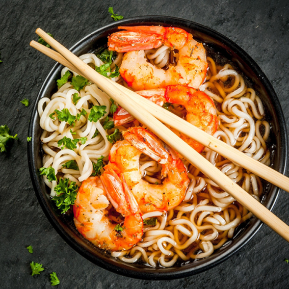 Ramen Tonkotsu con Camarón