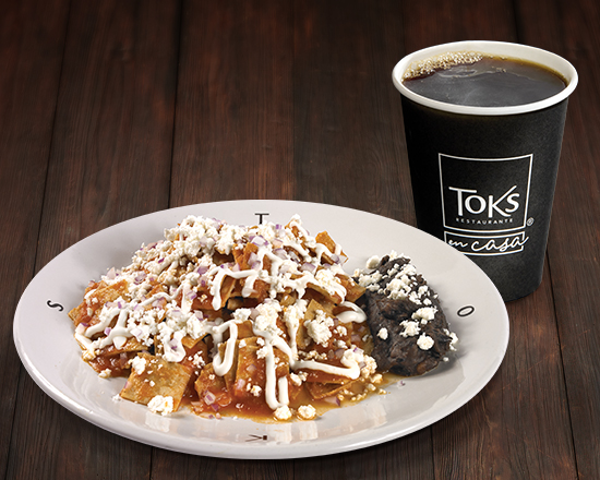 Combo Chilaquiles Rojos Sencillos