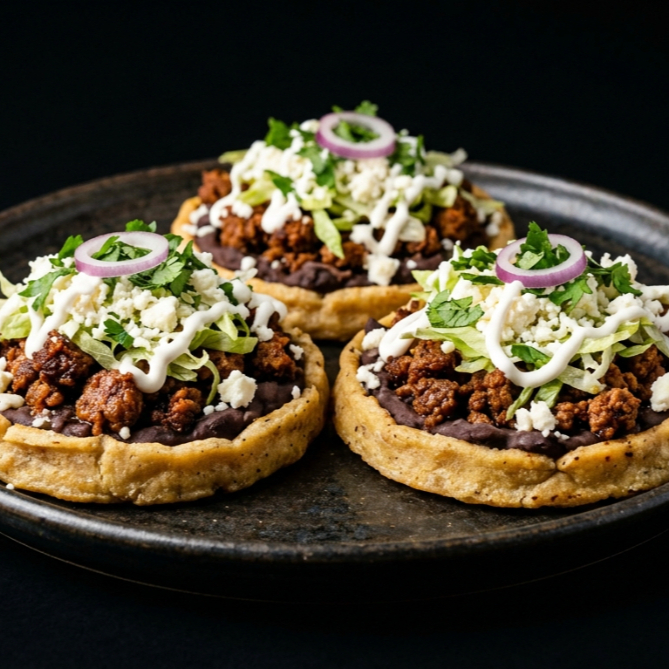 Sopes 3 pzas Longaniza