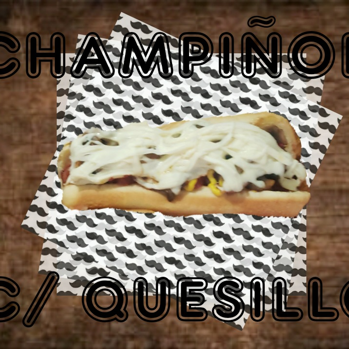 Hot Dog con Champiñón .