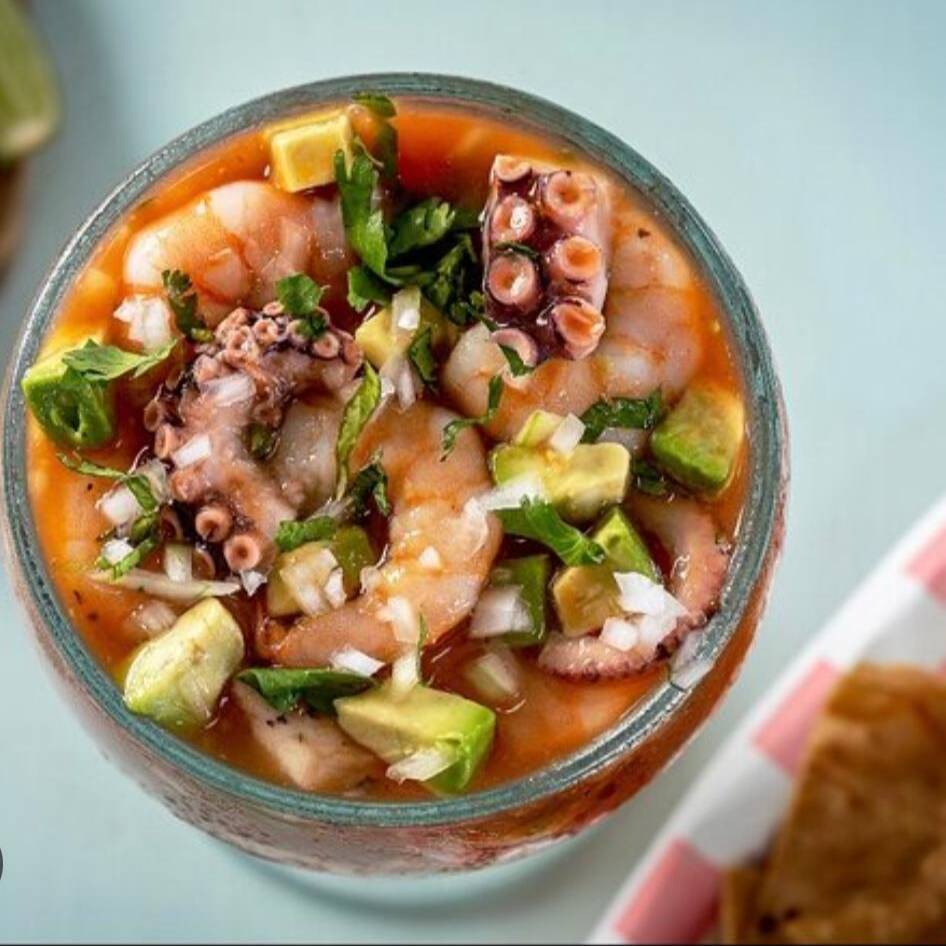 Coctel de Camarón con Pulpo