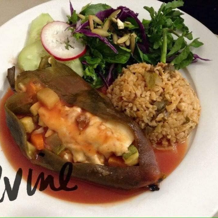 Orden de chile relleno de picadillo