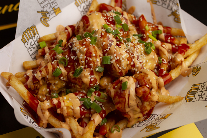 Papas a la Francesa con Boneless BBQ