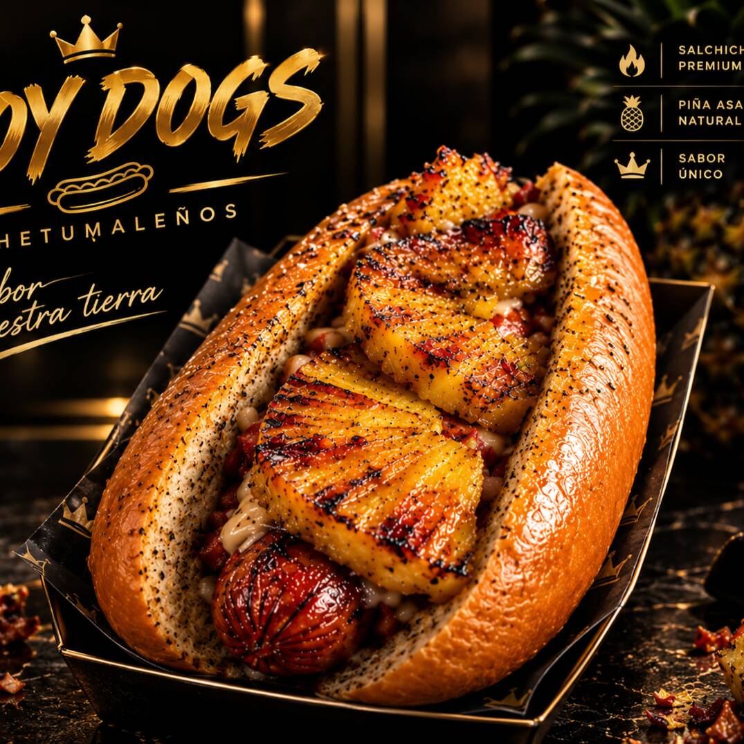 Hot Dog Chetumareños Hawaiano