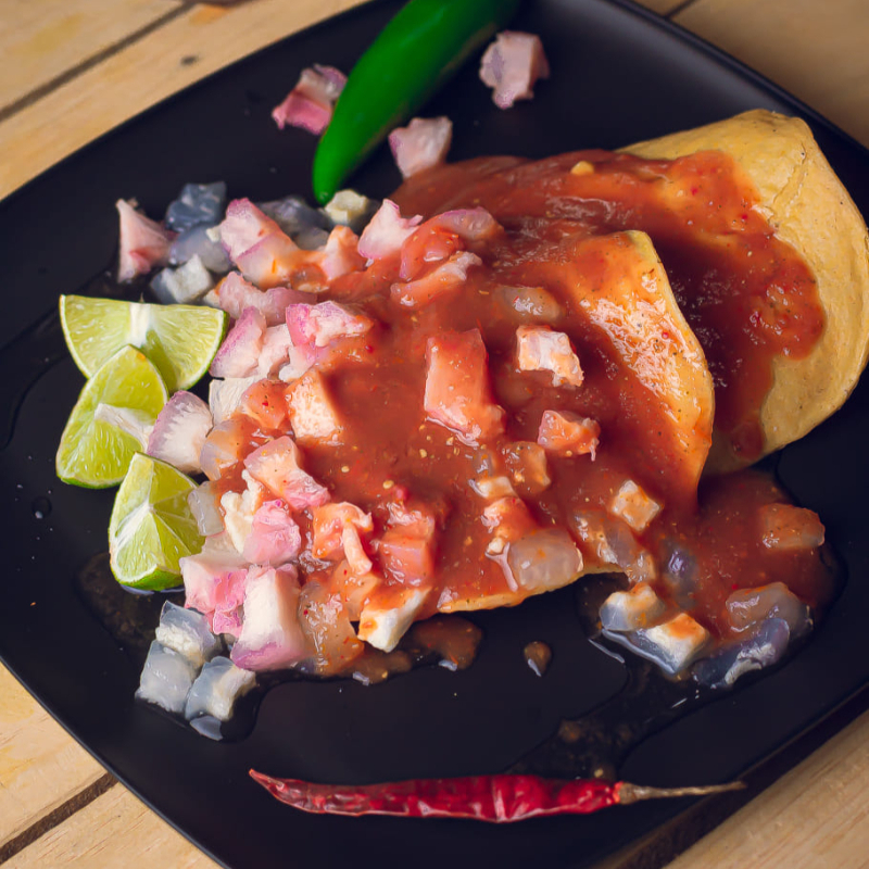 Tostada de Cuero