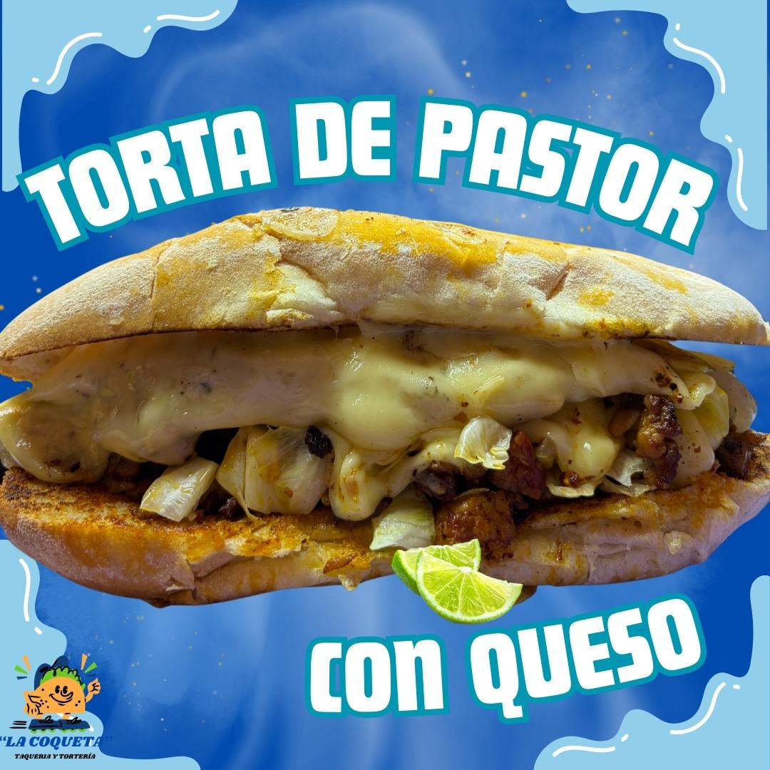 TORTAS DE PASTOR CON QUESO
