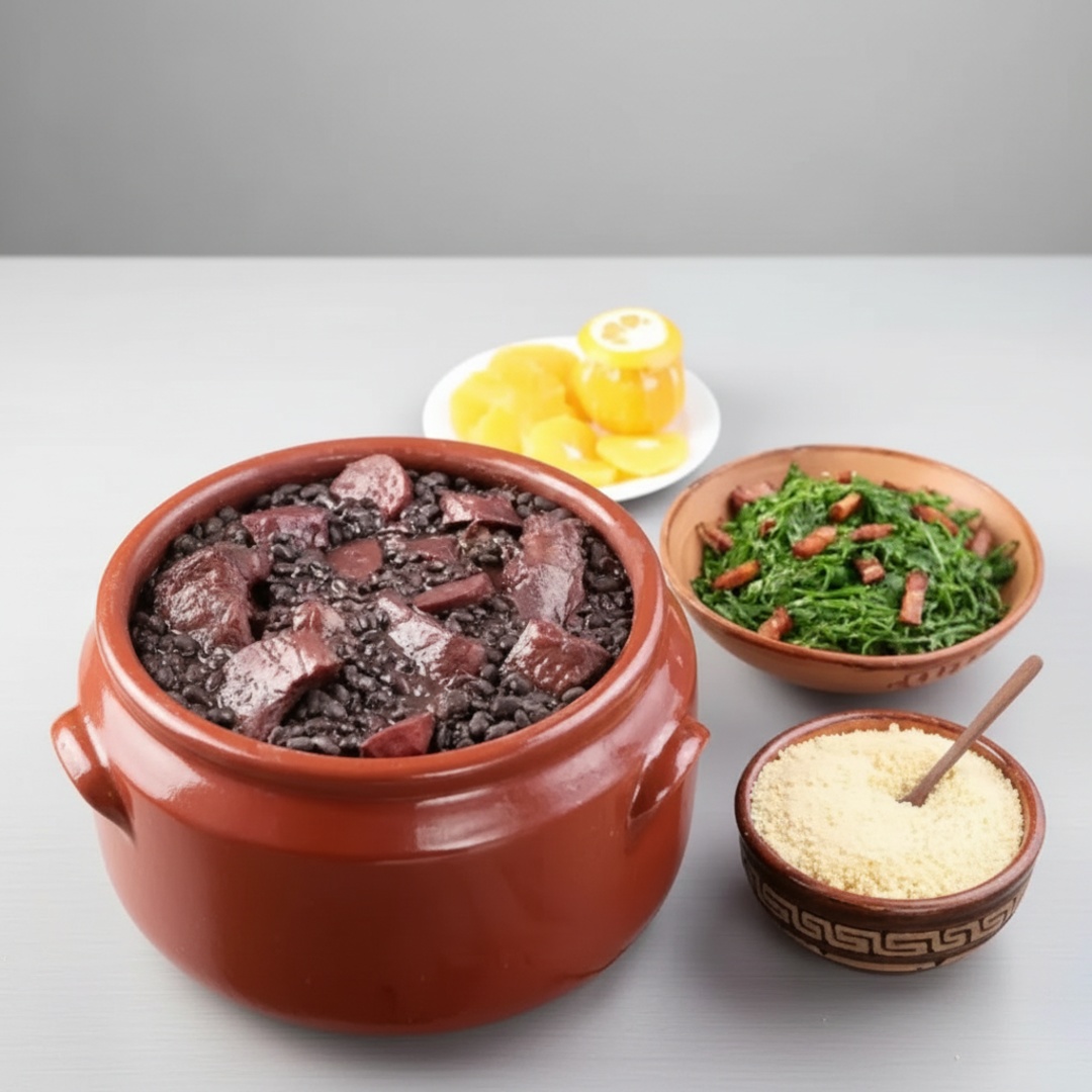 ARROZ, COUVE, TORRESMINHO, FAROFA E FEIJÃO SEPARADO