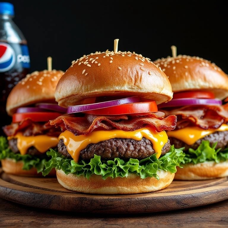 3x2 Burger Típica + Gaseosa 1L