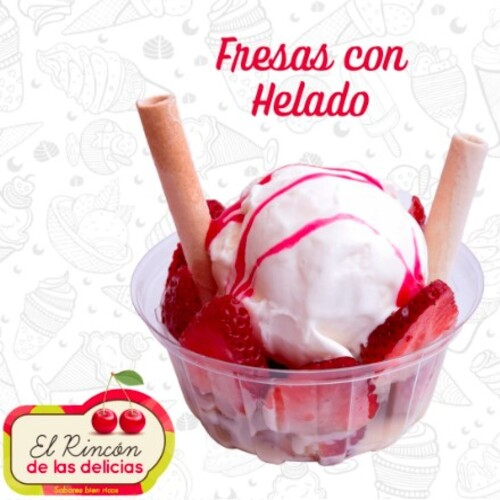 Fresas con Helado
