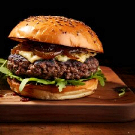 Hamburguesa BBQ+Papas+Gaseosa