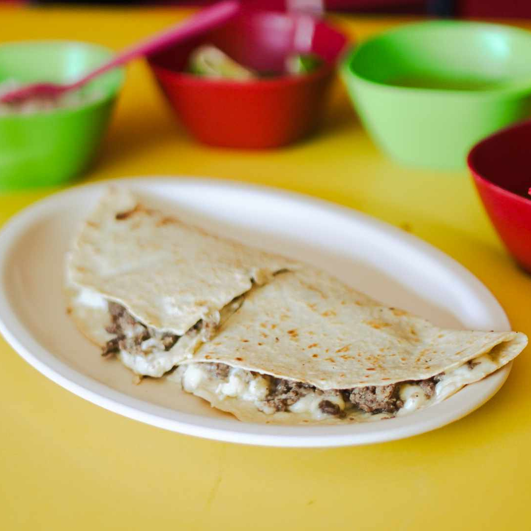 Quesadilla de Papa con Chorizo