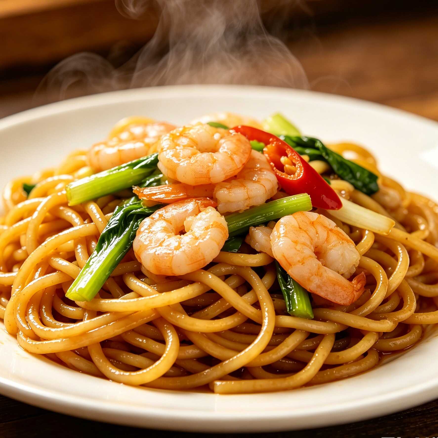 Chow Mein de Camarón