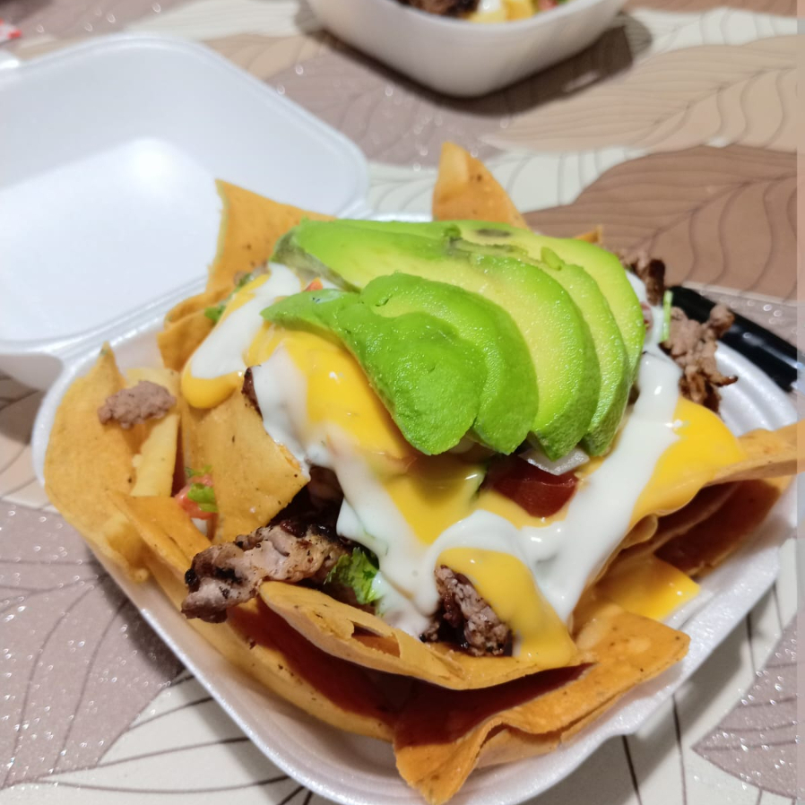 Nachos con carne