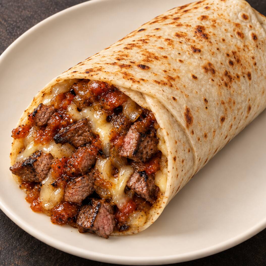 Burro Especial de Carne Asada con Queso